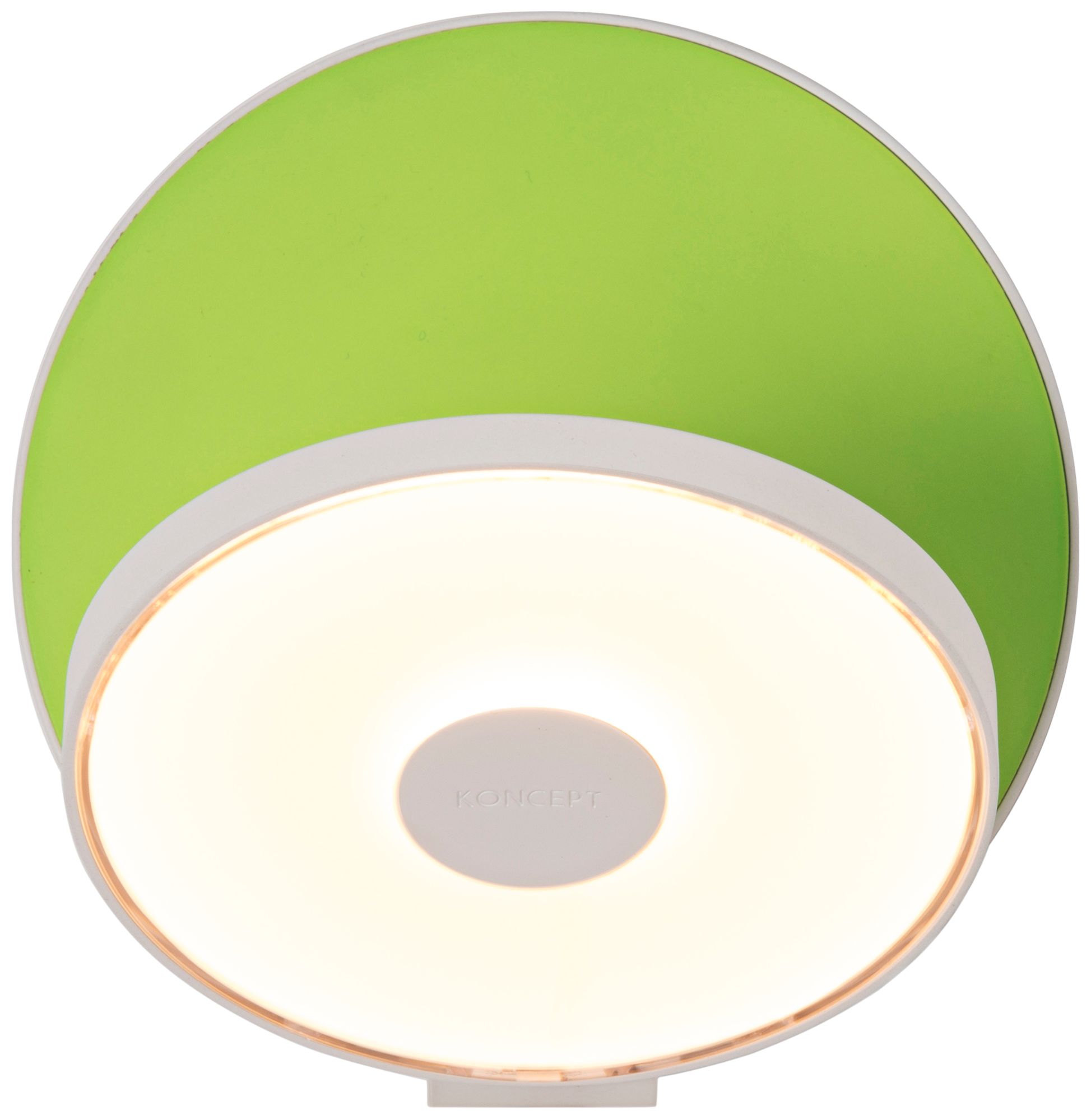 Koncept Gravy 5" High White and Green Swivel LED Wall Sconce