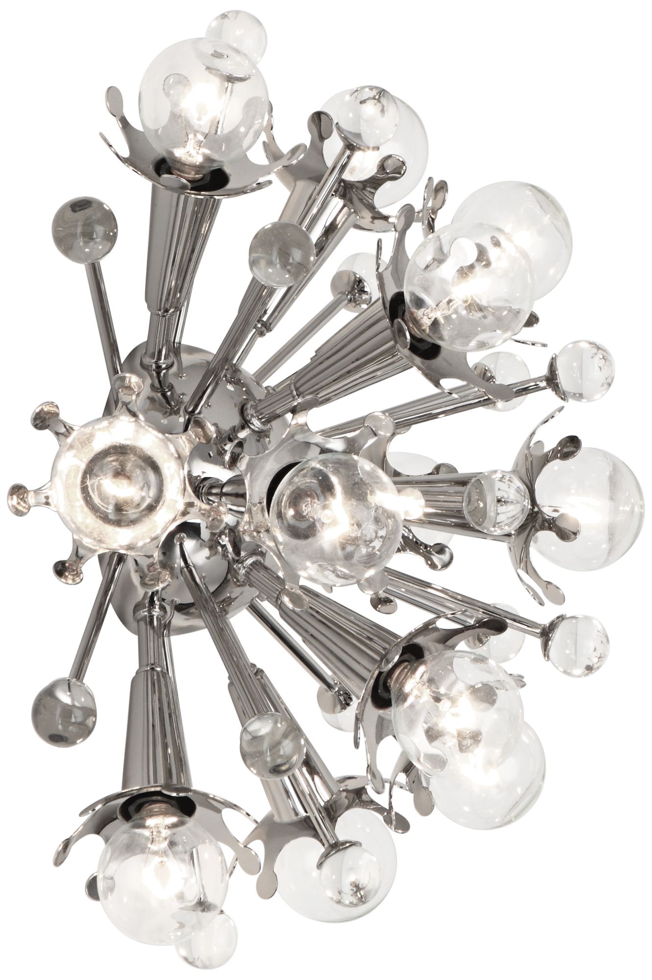Jonathan Adler Sputnik 13 1/2" High Polished Nickel Wall Sconce