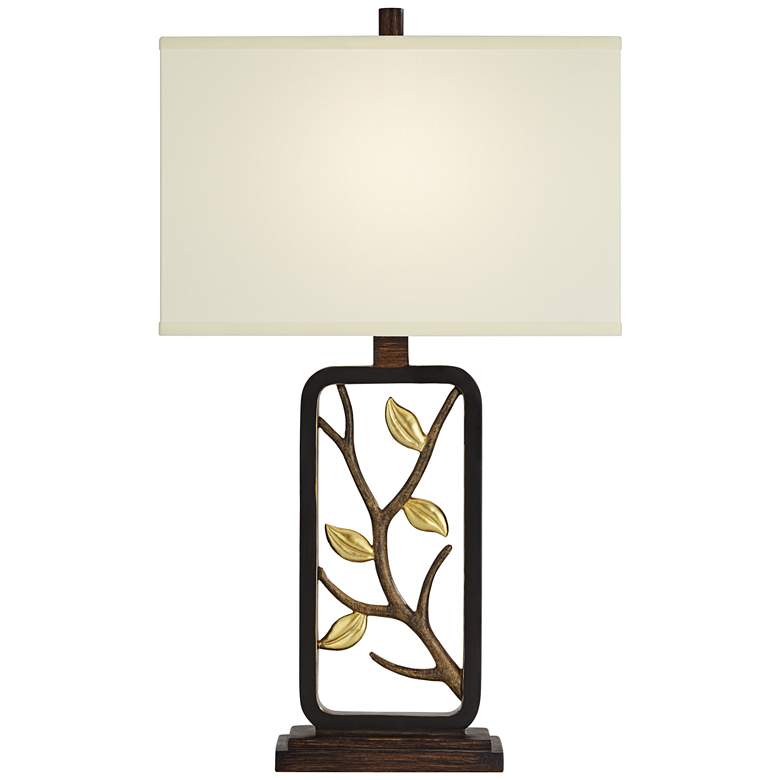 Image 2 Vera Bronze Branch and Leaves Sculptural Table Lamp