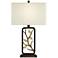 Vera Bronze Branch and Leaves Sculptural Table Lamp