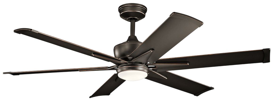 60 Kichler Szeplo Ii Olde Bronze Wet Led Ceiling Fan 16k52 Lamps Plus