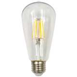 60W Equivalent Tesler Clear 7W LED Dimmable ST21 Bulb