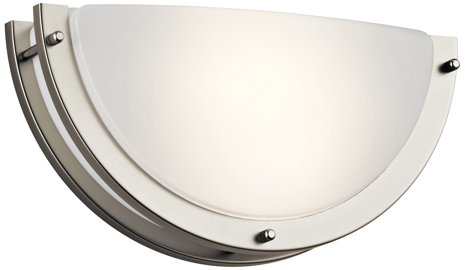 Kichler Demilune 6" High Brushed Nickel LED Wall Sconce