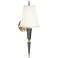 Versailles 23 1/4"H Ash Lacquer and Fondine Shade Wall Lamp