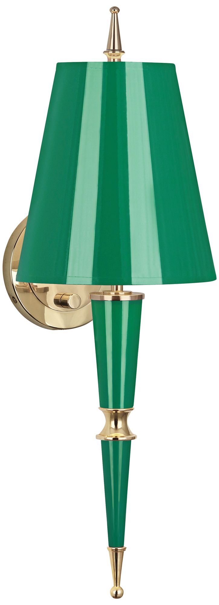 Versailles 23 1/4" High Emerald Shade Lacquer Wall Lamp