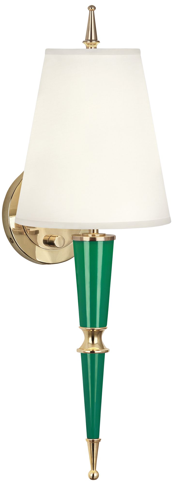 Versailles 23 1/4" High Fondine Shade Emerald Lacquer Wall Lamp
