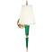 Versailles 23 1/4"H Fondine Shade Emerald Lacquer Wall Lamp