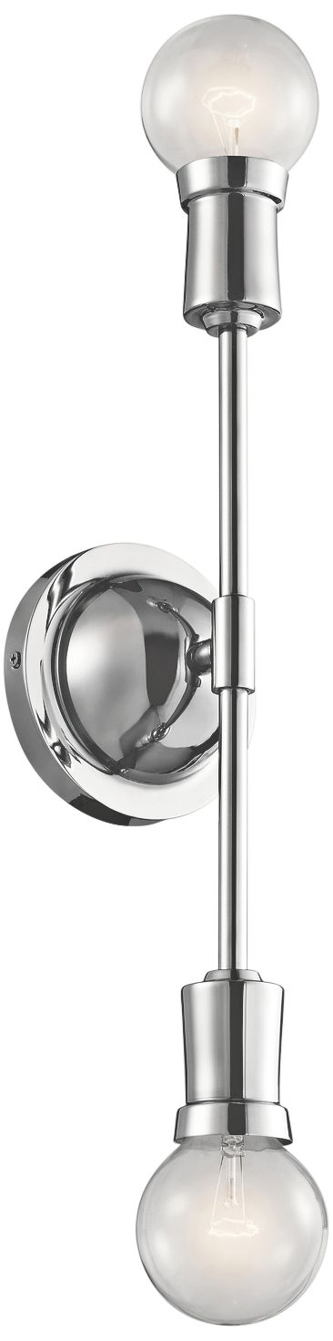 Kichler Armstrong 16 3/4" High Chrome 2-Light Wall Sconce