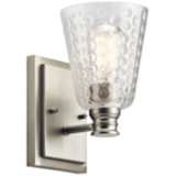 Kichler Nadine 9 1/4&quot; High Brushed Nickel Wall Sconce
