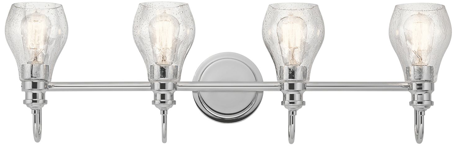 Kichler Greenbrier 33 1/4" Wide Chrome 4-Light Bath Light