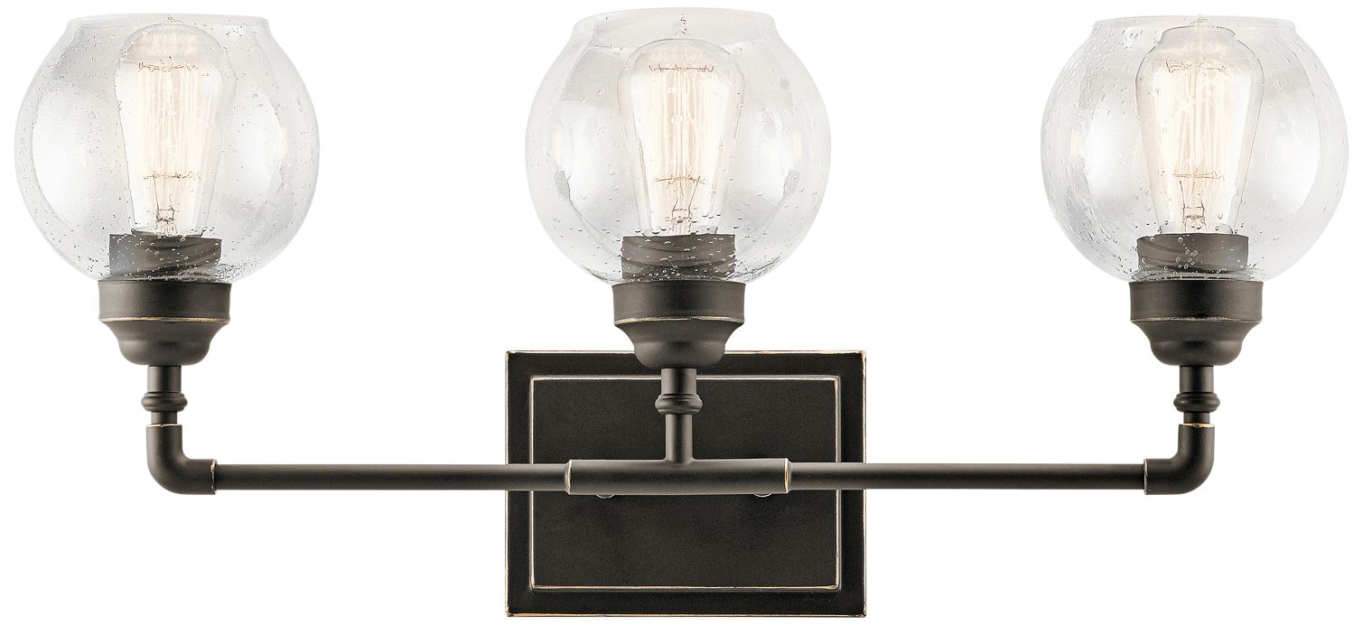 Kichler Niles 24" Wide Olde Bronze 3-Light Bath Light