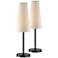 Snippet Espresso Bronze Accent Table Lamp Set of 2