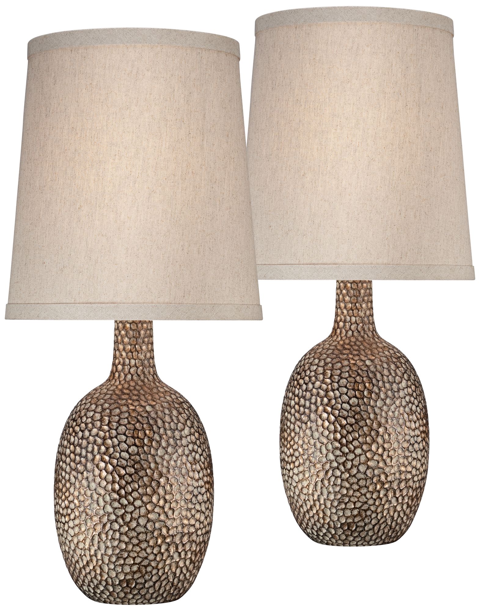 hammered table lamp