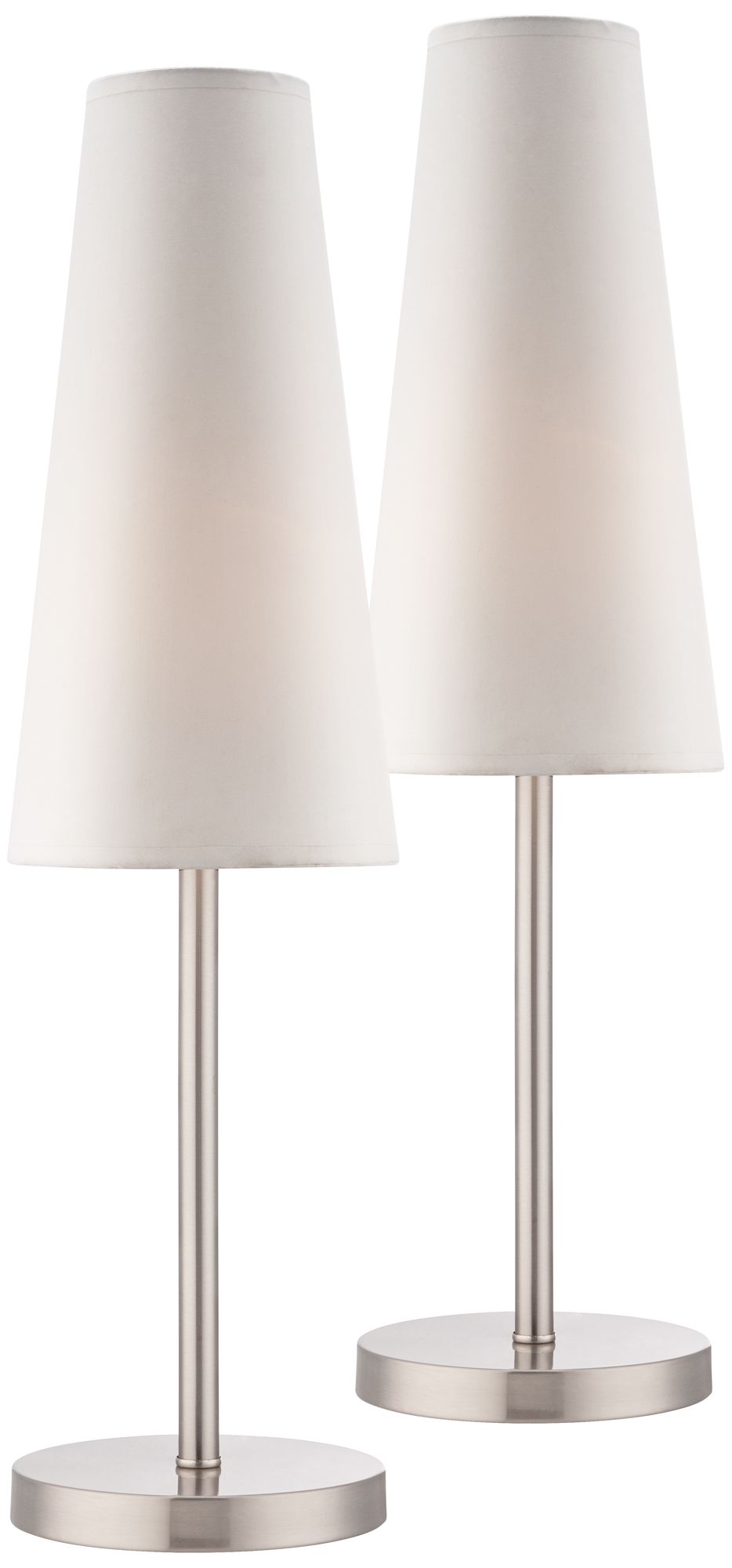 Snippet Brushed Nickel Accent Table Lamp