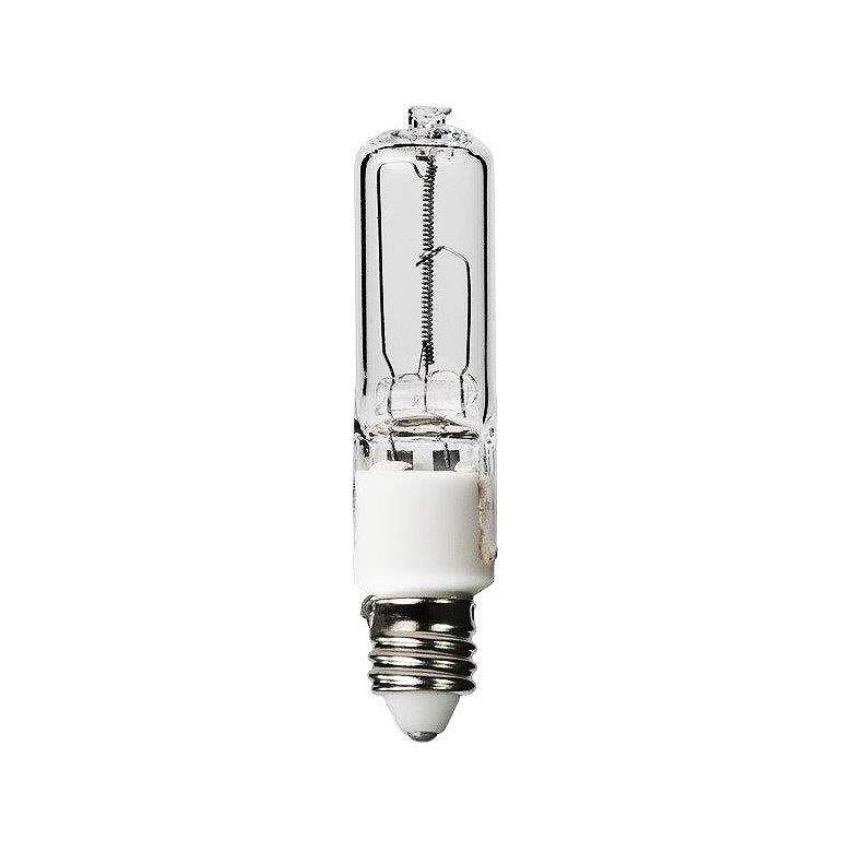 Clear Glass Mini-Candelabra Halogen 100 Watt Light Bulb