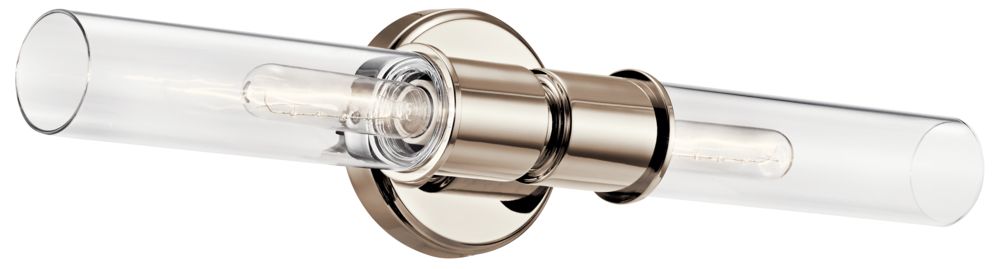 Kichler Aviv 24" High Polished Nickel 2-Light Wall Sconce