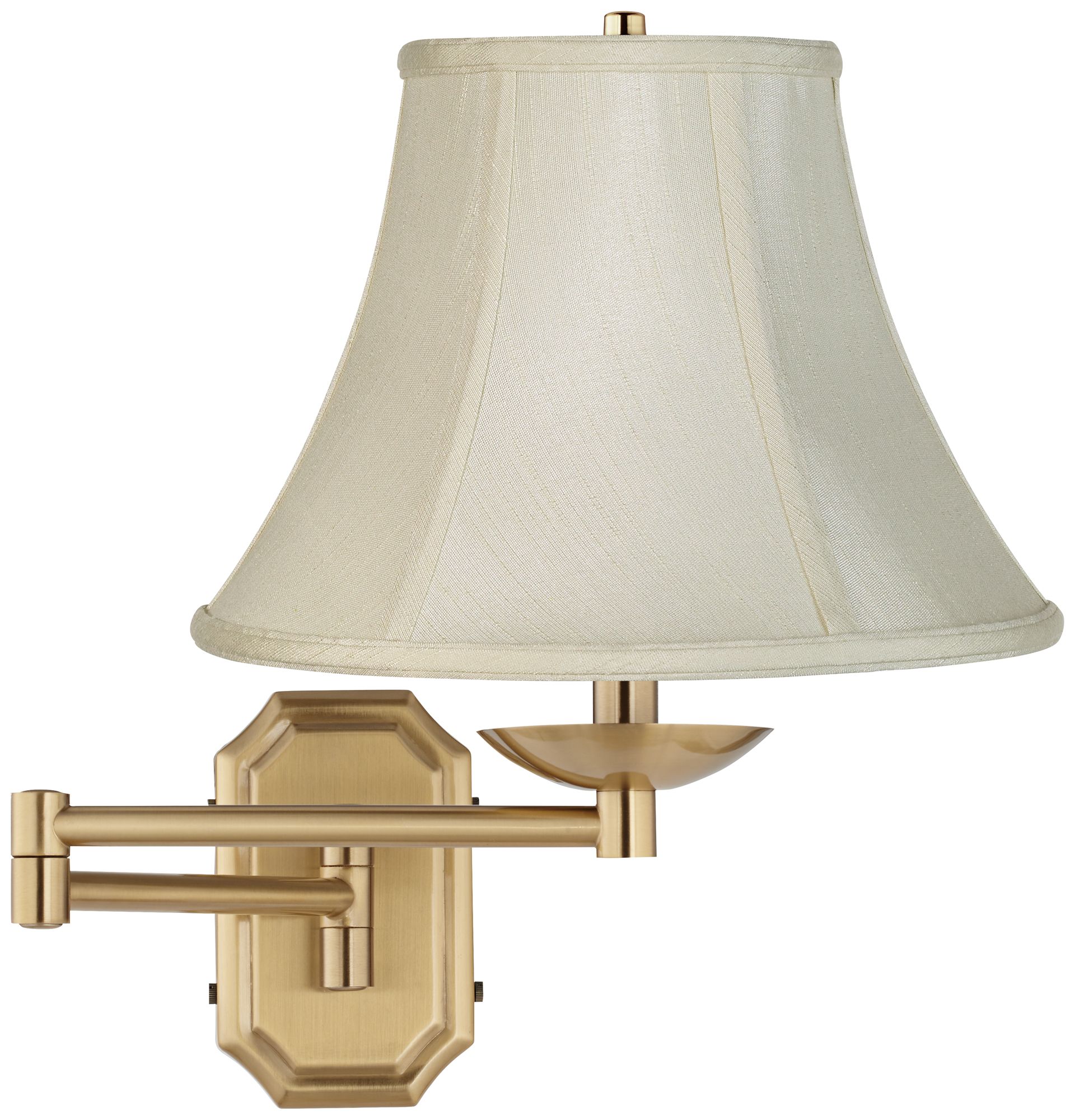 Creme Bell Alta Cut Corner Antique Brass Swing Arm