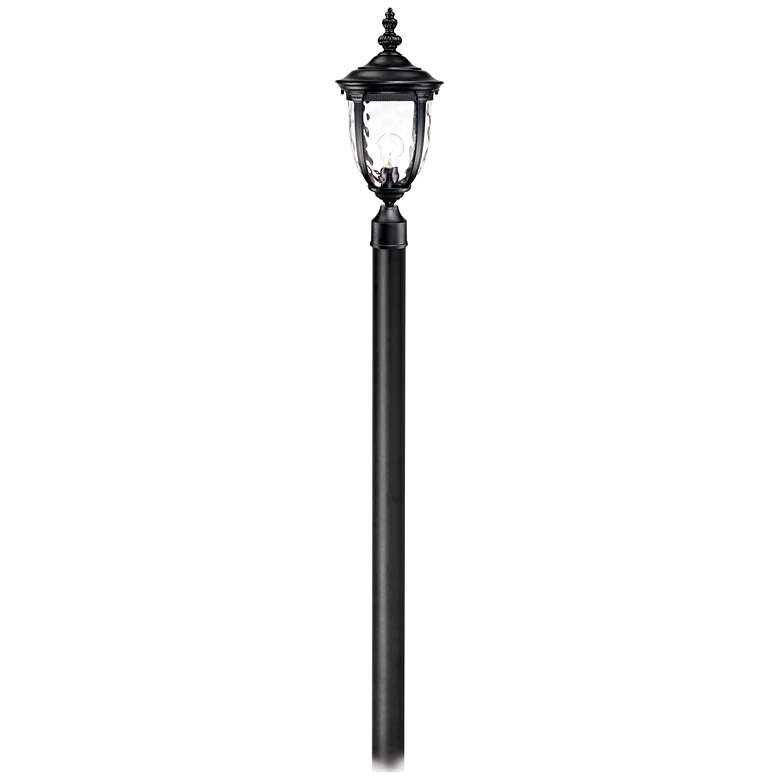 Image 2 Bellagio 103" High Black Outdoor Post Light with Burial Pole
