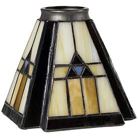 Arts And Crafts Mission Fan Glass Glass Shades Lamps Plus