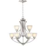 Possini Euro Milbury 9-Light 30&quot;W Chandelier with LED Canopy