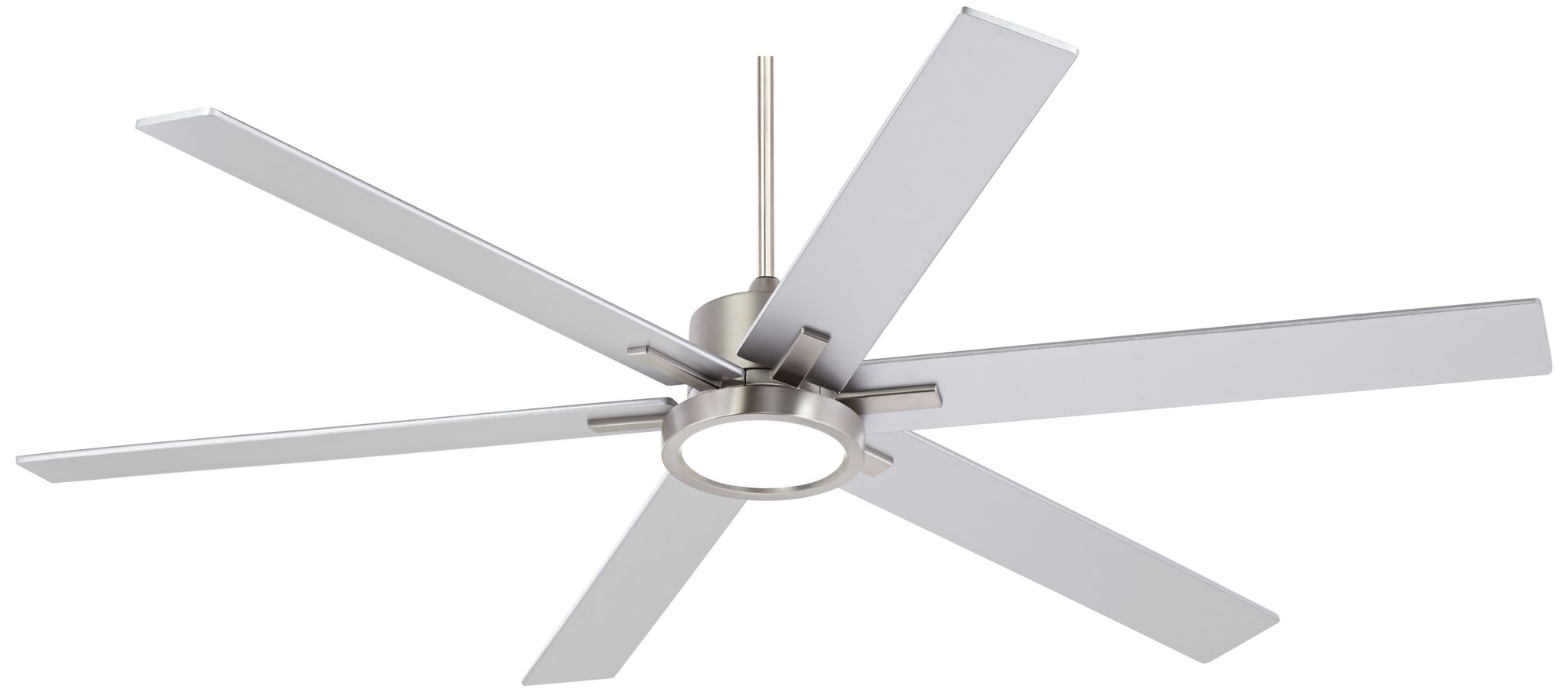 70" Nucleus Casa Vieja Brush Nickel LED Large Ceiling Fan 17H70