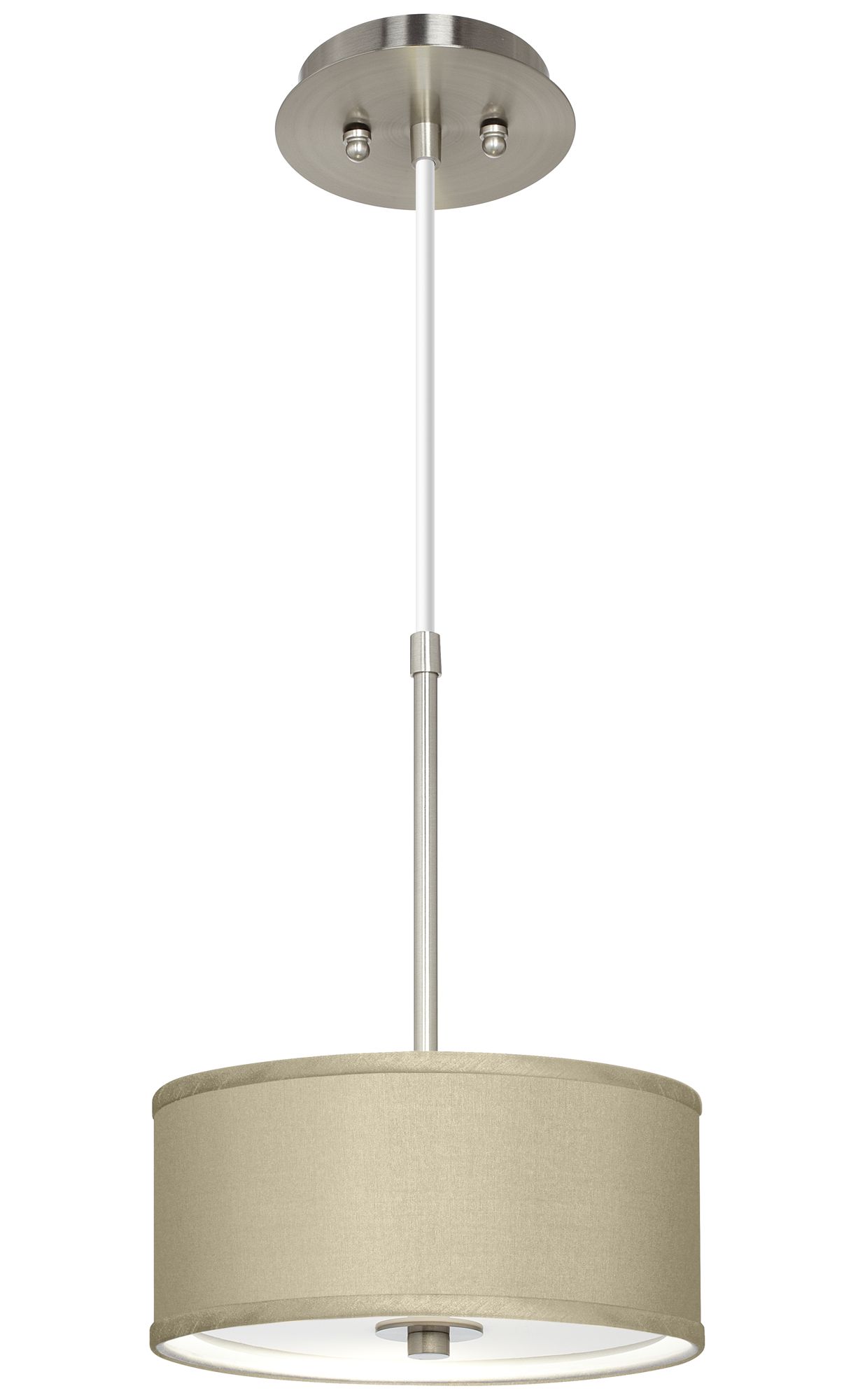 Sesame Faux Silk 10 1/4" Wide Mini Pendant