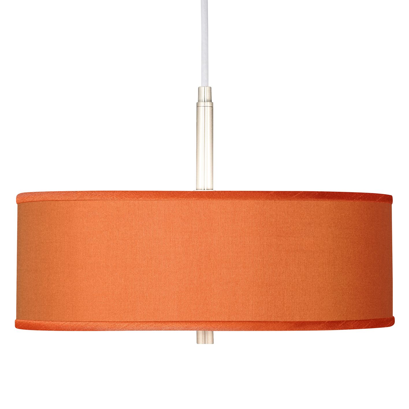Orange Polyester 16" Wide Pendant Light
