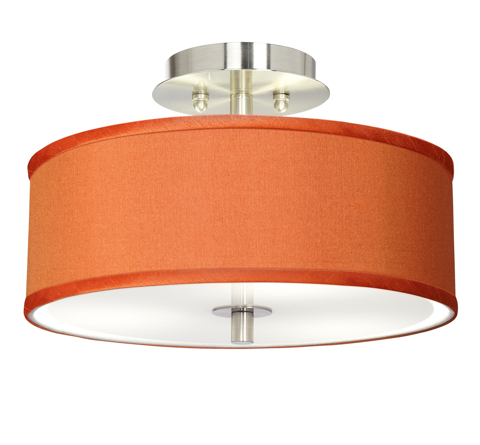 Orange, Semi Flush Mount, Close To Ceiling Lights Lamps Plus