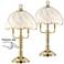 Flower 3-Light Touch On-Off Accent Table Lamps Set of 2