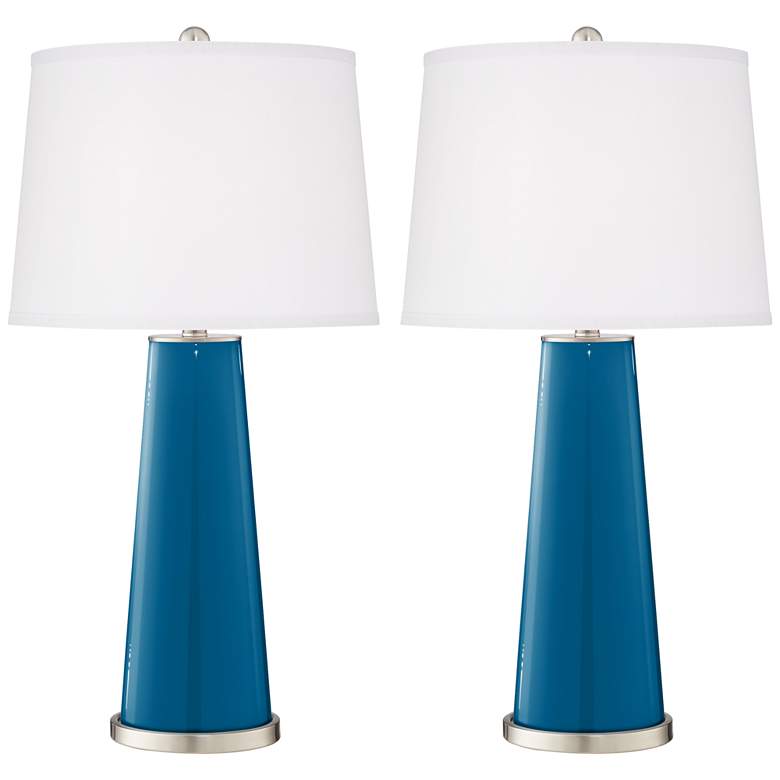 Image 2 Mykonos Blue Leo Table Lamp Set of 2