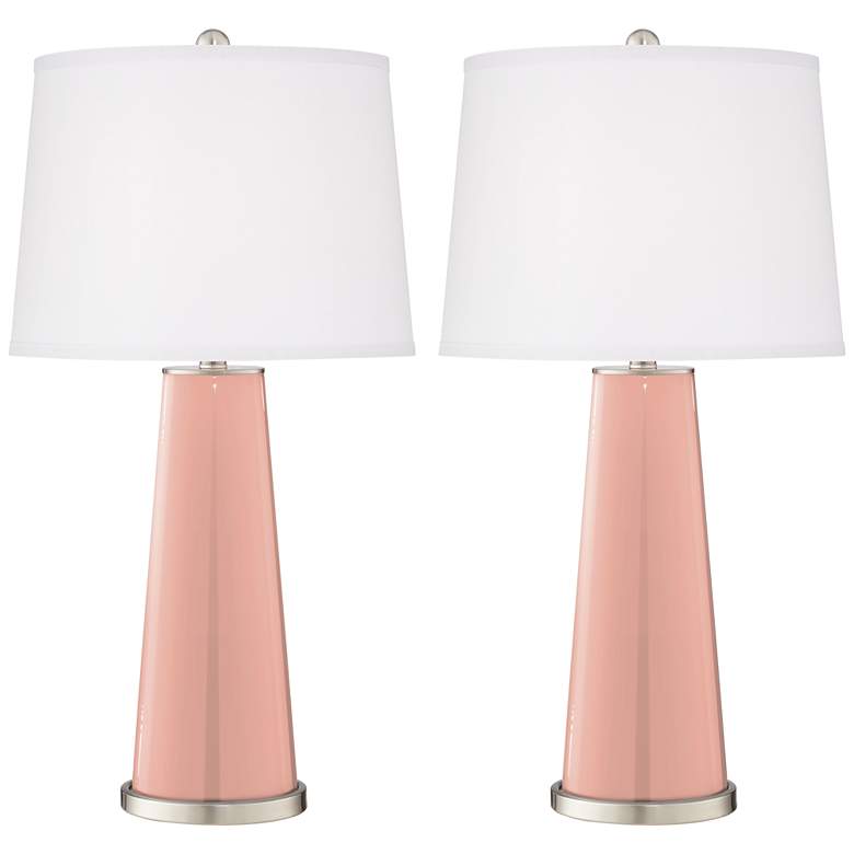 Image 3 Mellow Coral Leo Table Lamp Set of 2