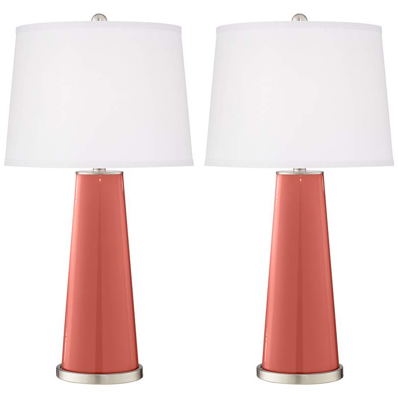 Coral Reef Leo Table Lamp Set of 2