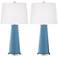 Secure Blue Leo Table Lamp Set of 2