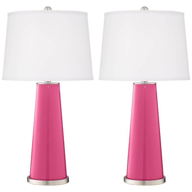 Image 2 Blossom Pink Leo Table Lamp Set of 2