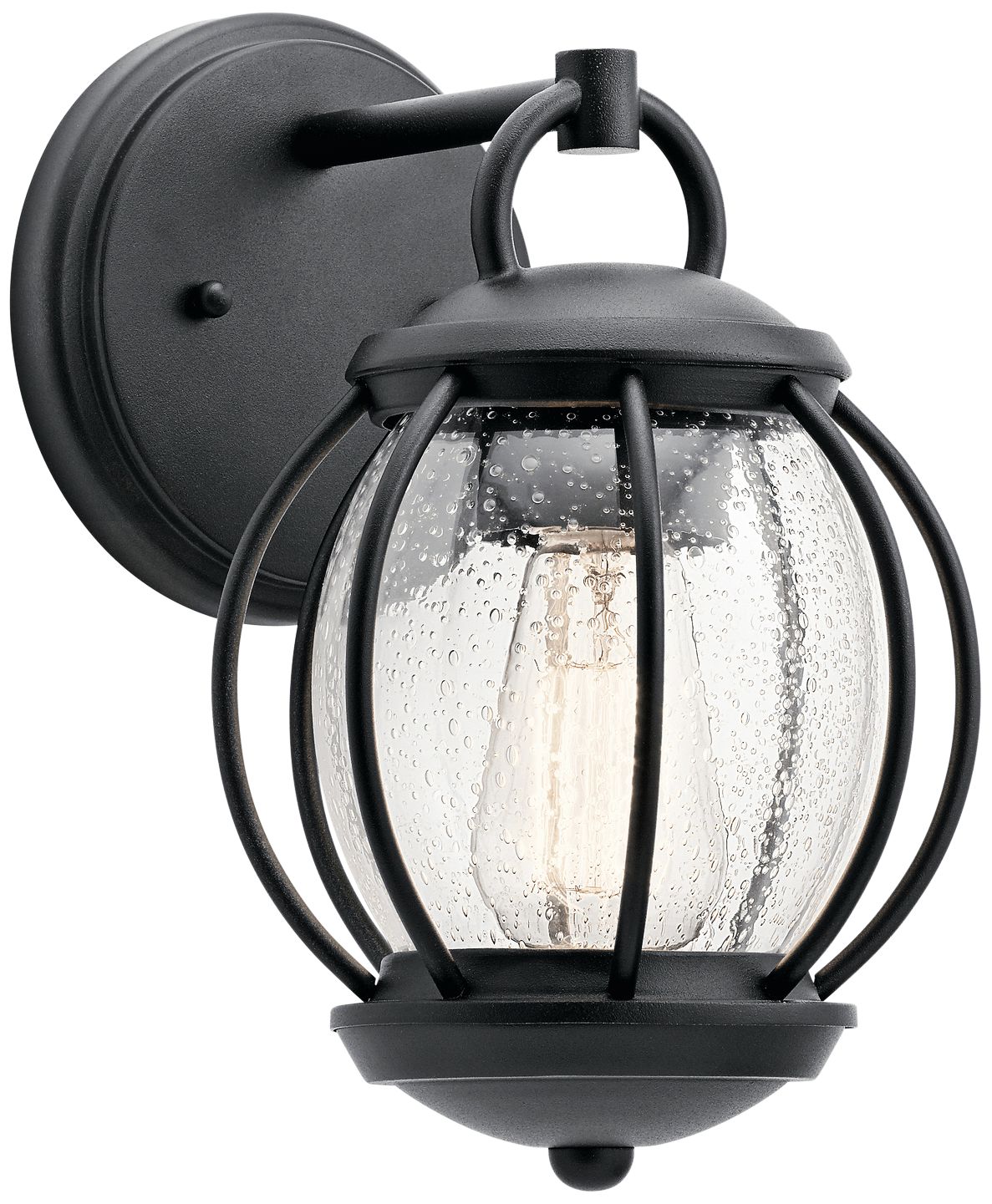 Kichler Vandalia 11 1/2" High Textured Black Outdoor Wall Light
