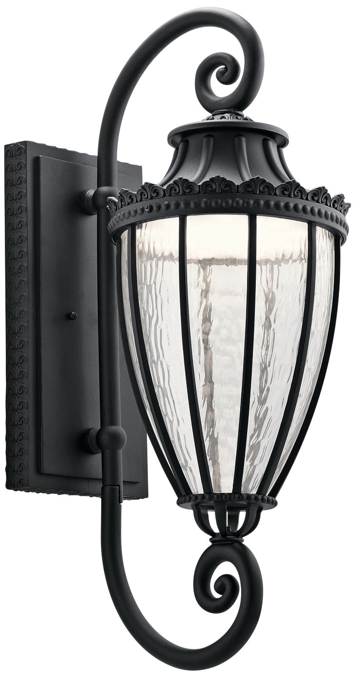 Kichler Wakefield 29 1/2" High Black LED Outdoor Wall Light
