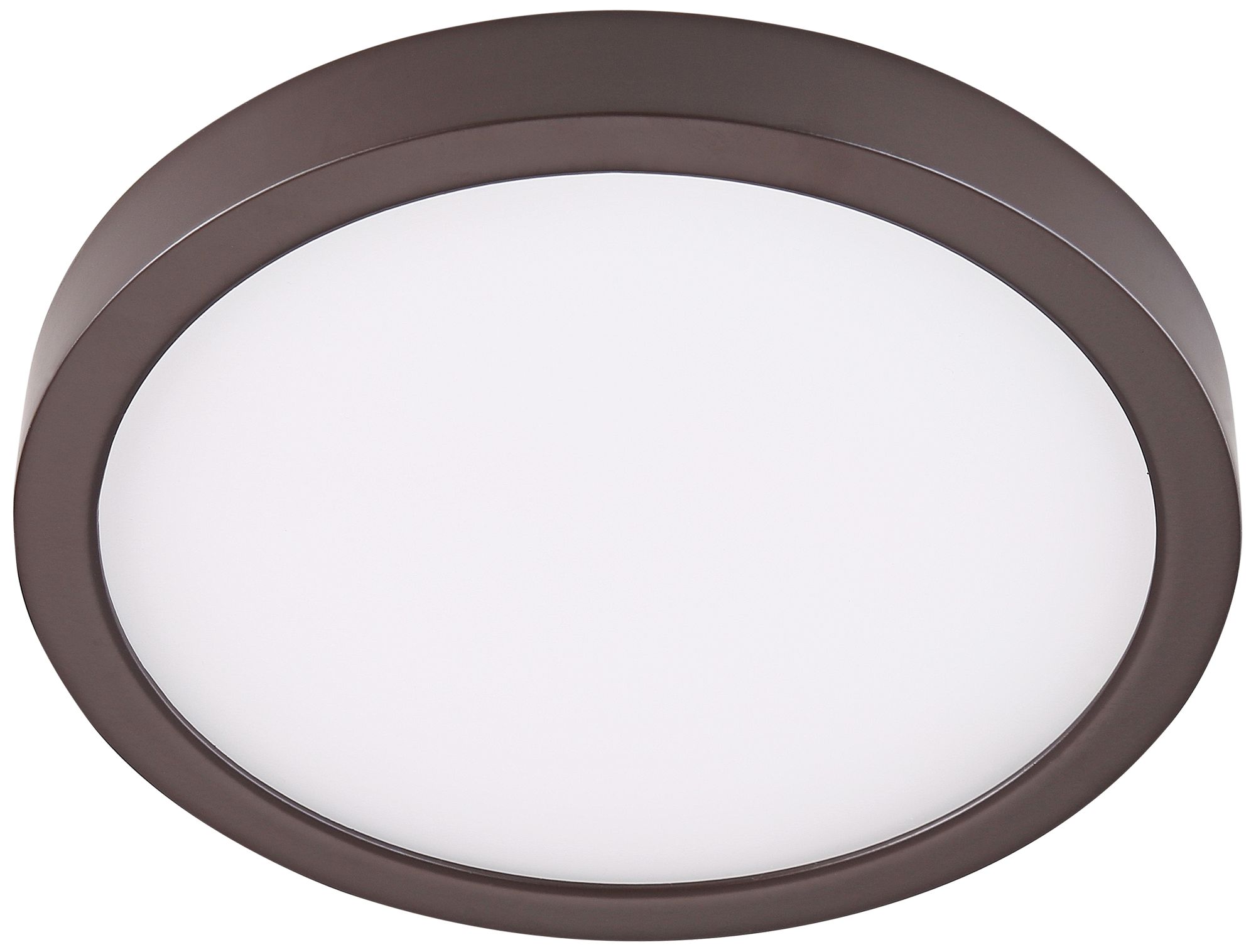 Disk 8" Wide Bronze Round LED IndoorOutdoor Ceiling Light 17X35