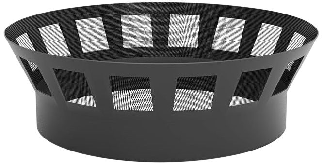 36" Round Black Steel Fire Ring