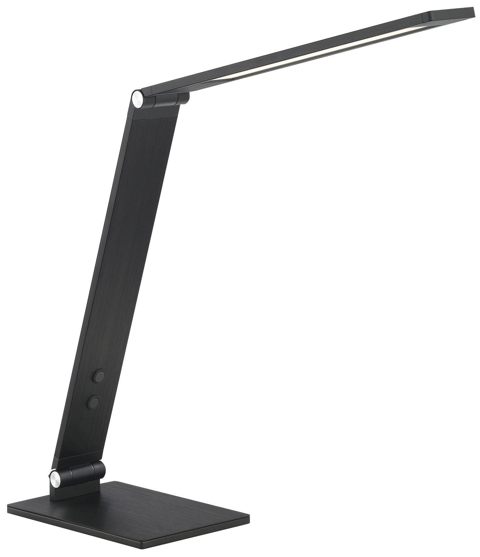 George Kovacs Cct 13.56-in Brushed Black Desk Lamp With Black Metal Shade