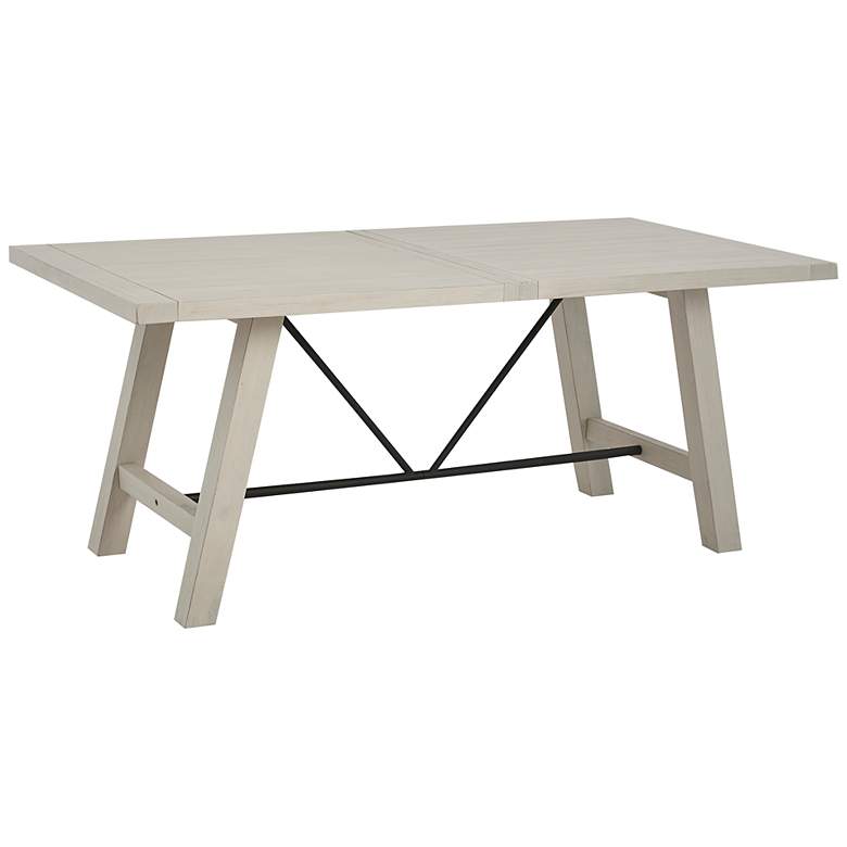 Image 2 INK + IVY Sonoma 72" Wide Reclaimed White Wash Dining Table
