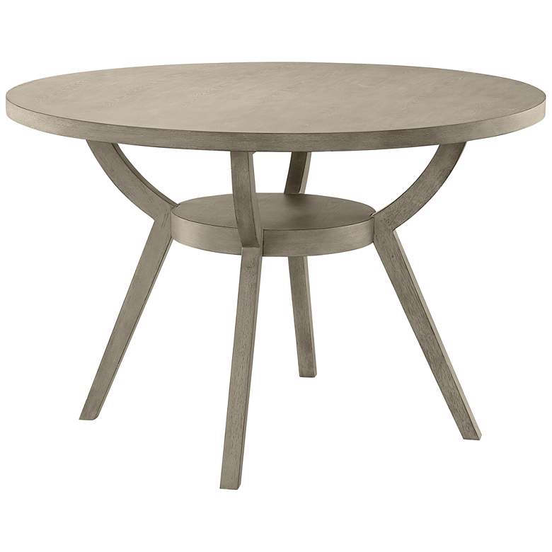 Image 2 Bernardo 45" Wide Gray Wash Wood Dining Table