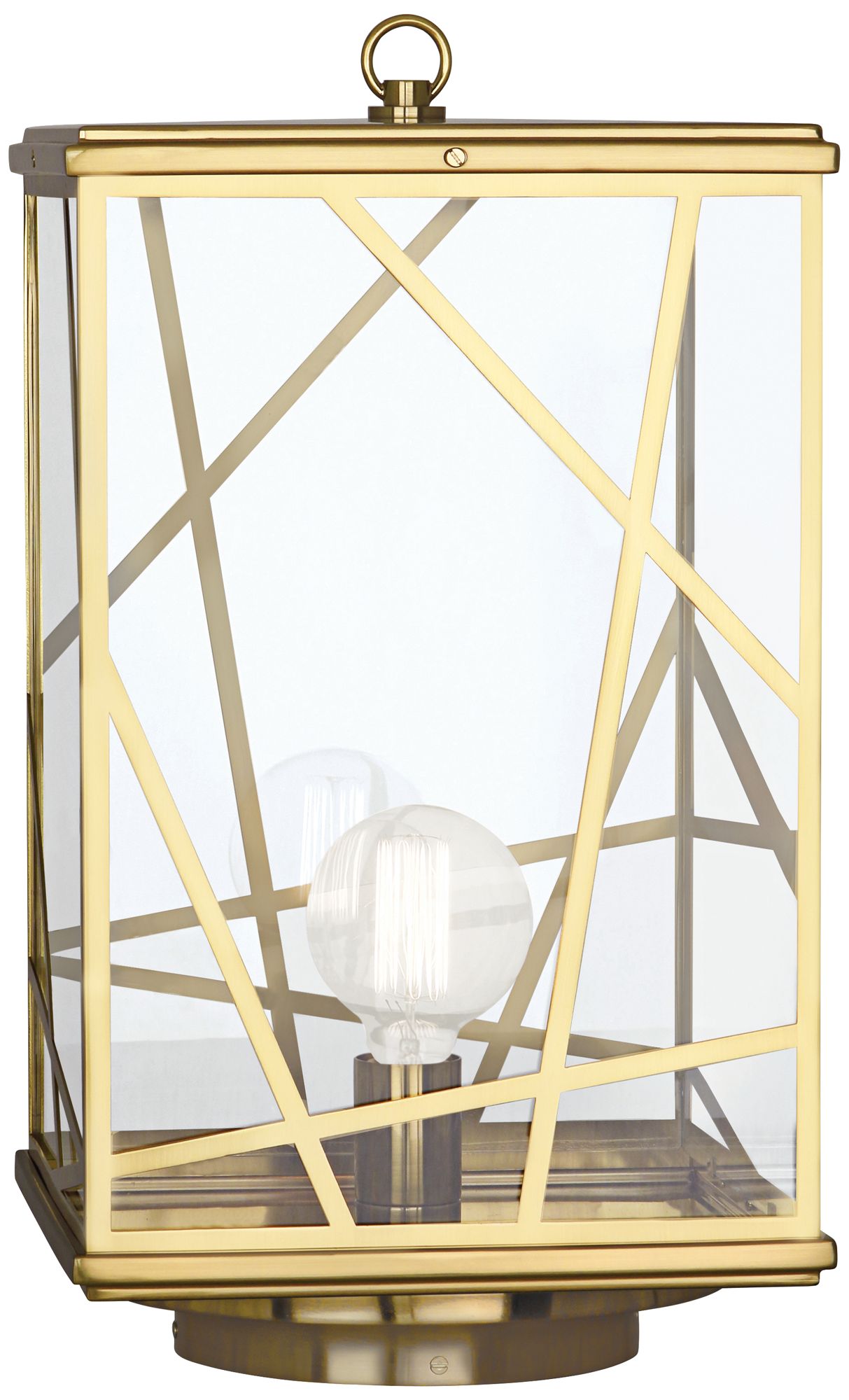 Michael Berman Bond 22 1/2" High Modern Brass Outdoor Post Light