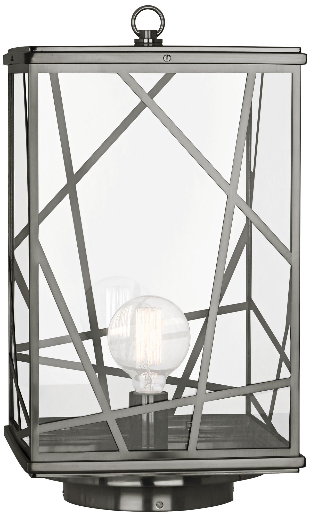 Michael Berman Bond 22 1/2" High Nickel Outdoor Post Light