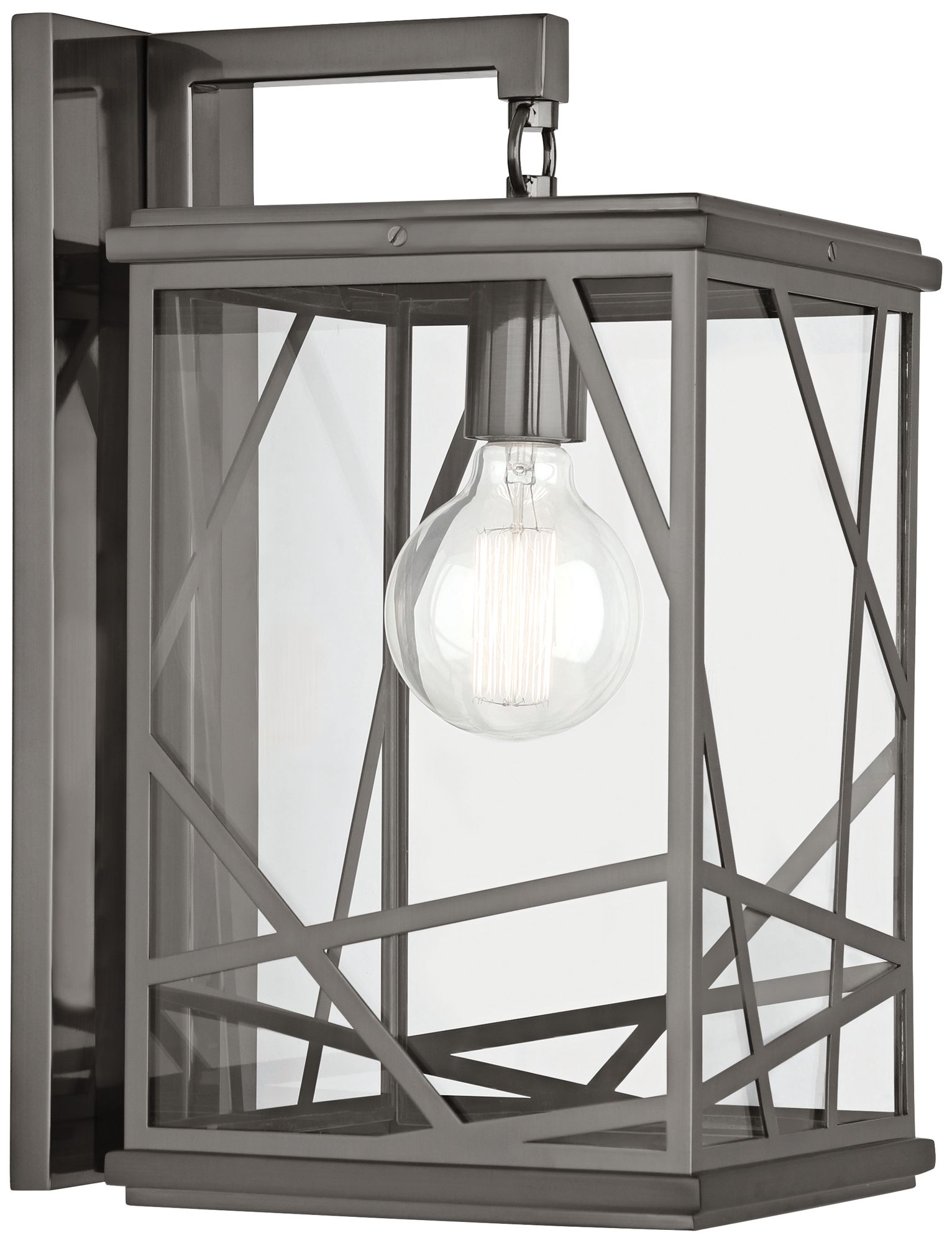 Michael Berman Bond 17" High Blackened Nickel Outdoor Wall Light