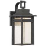 Quoizel Beacon 12 3/4&quot; High Black LED Outdoor Wall Light