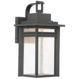 Quoizel Beacon 14 3/4&quot; High Black LED Outdoor Wall Light
