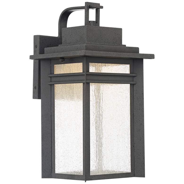 Image 2 Quoizel Beacon 16 3/4" High Black LED Outdoor Wall Light