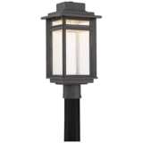 Quoizel Beacon 18 3/4&quot; High Black LED Outdoor Post Light