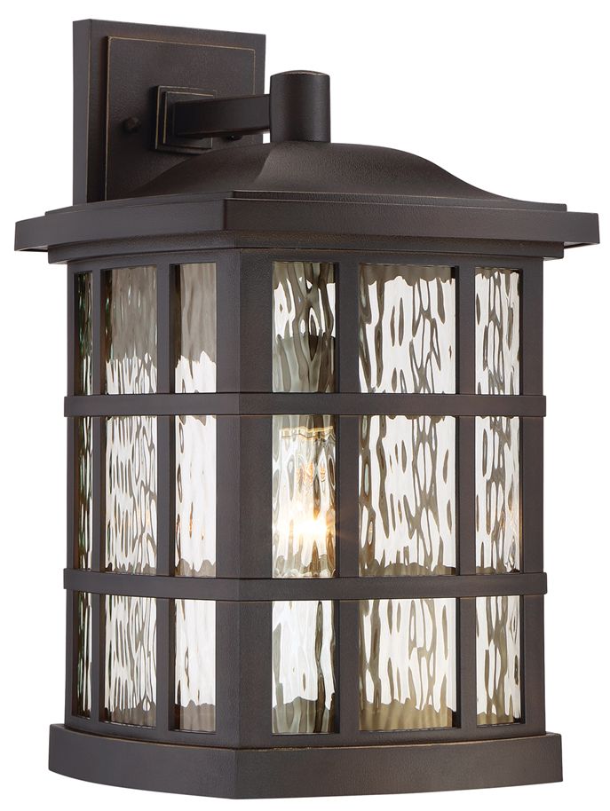 Quoizel Stonington 17" High Bronze Outdoor Wall Light