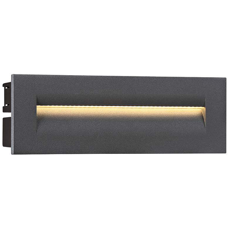 Eurofase 10&quot;W Graphite Gray LED In-Wall Recessed Step Light